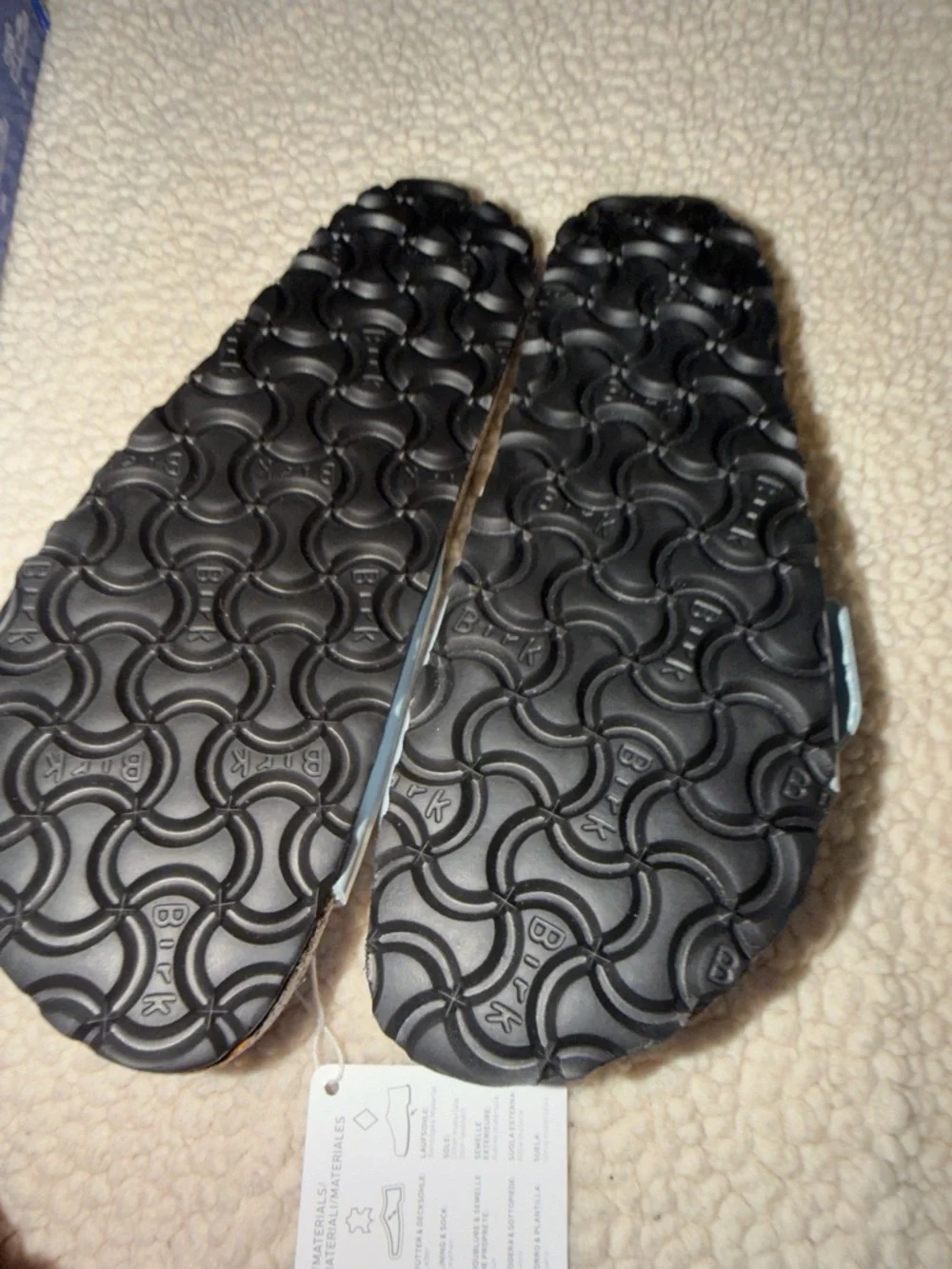Birkenstock Madrid Big Buckle Sandal New in Box- Baby Blue High Shine size 6-6.5